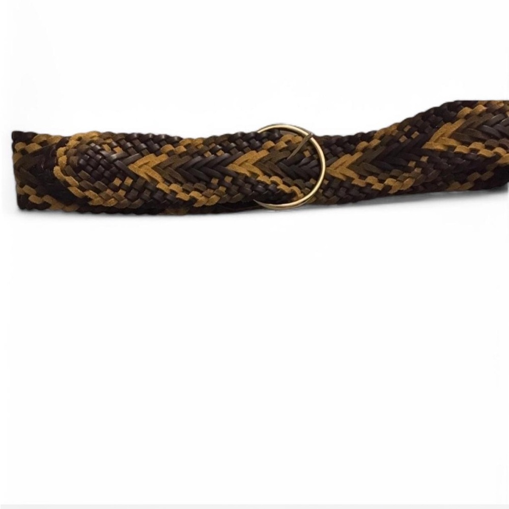 BNWOT Linea Pelle suede and leather weave belt